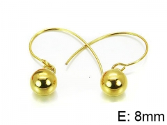 HY Stainless Steel 316L Ball Earrings-HY70E0584ID