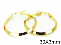 HY Stainless Steel 316L Snap Post Hoop Earrings-HY58E0845I5