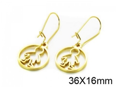 HY Stainless Steel 316L Drops Earrings-HY91E0532NW