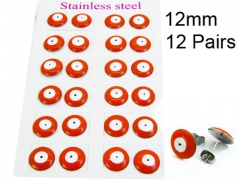HY Stainless Steel 316L Ball Earrings-HY70E0418HIZ