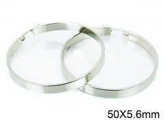 HY Stainless Steel 316L Snap Post Hoop Earrings-HY58E1215KQ