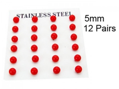 HY Stainless Steel 316L Ball Earrings-HY70E0520HJR