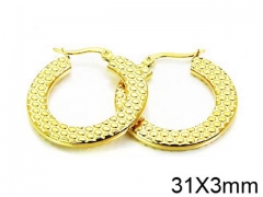 HY Stainless Steel 316L Hollow Hoop Earrings-HY58E0975JX