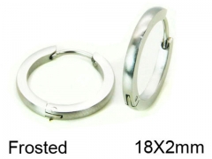 HY Stainless Steel 316L Huggie Hoop Earrings-HY05E1746NV