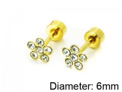 HY Stainless Steel 316L Small Crystal Stud-HY67E0157JL