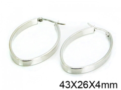 HY Stainless Steel 316L Snap Post Hoop Earrings-HY58E1069ILA