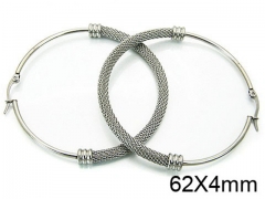 HY Stainless Steel 316L Hollow Hoop Earrings-HY58E0227ME