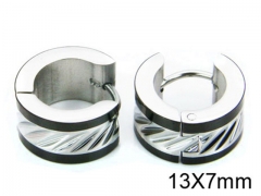 HY Stainless Steel 316L Huggie Hoop Earrings-HY05E1322ML