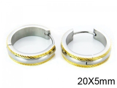 HY Stainless Steel 316L Huggie Hoop Earrings-HY05E1347HHZ