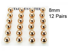HY Stainless Steel 316L Ball Earrings-HY70E0562HNE