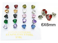 HY Stainless Steel 316L Small Crystal Stud-HY25E0701JJF