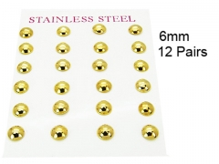 HY Stainless Steel 316L Ball Earrings-HY58E0472HIQ