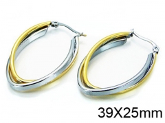 HY Stainless Steel 316L Snap Post Hoop Earrings-HY58E0497MA