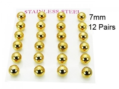 HY Stainless Steel 316L Ball Earrings-HY58E0480HLF