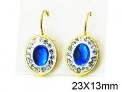 HY Stainless Steel 316L Drops Earrings-HY67E0150ME