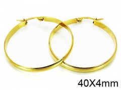 HY Stainless Steel 316L Snap Post Hoop Earrings-HY58E0492JF