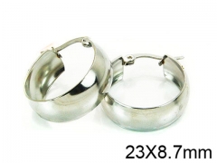 HY Stainless Steel 316L Snap Post Hoop Earrings-HY58E0701KD