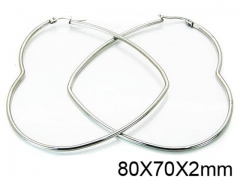 HY Stainless Steel 316L Snap Post Hoop Earrings-HY58E0889IZ