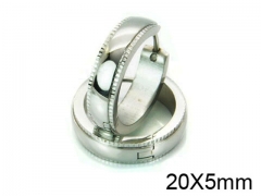 HY Stainless Steel 316L Huggie Hoop Earrings-HY05E1735PS