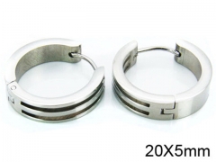 HY Stainless Steel 316L Huggie Hoop Earrings-HY05E1299HHZ