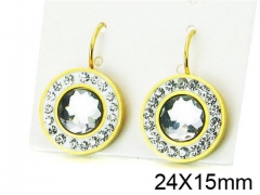 HY Stainless Steel 316L Drops Earrings-HY67E0144MS