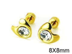 HY Stainless Steel 316L Small Crystal Stud-HY67E0160JL
