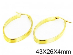 HY Stainless Steel 316L Snap Post Hoop Earrings-HY58E1070JG