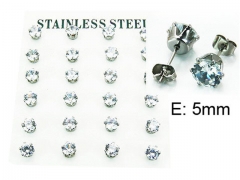HY Stainless Steel 316L Small Crystal Stud-HY21E0025OL