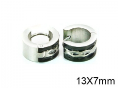 HY Stainless Steel 316L Huggie Hoop Earrings-HY05E1780ML