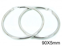 HY Stainless Steel 316L Hollow Hoop Earrings-HY58E1171HRR