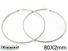 HY Stainless Steel 316L Snap Post Hoop Earrings-HY58E0887JL