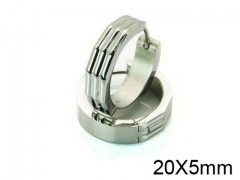 HY Stainless Steel 316L Huggie Hoop Earrings-HY05E1696HSS