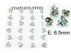 HY Stainless Steel 316L Small Crystal Stud-HY21E0031HVV
