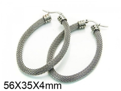 HY Stainless Steel 316L Hollow Hoop Earrings-HY58E0663MC