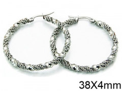 HY Stainless Steel 316L Hollow Hoop Earrings-HY58E0510KA