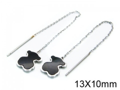 HY Stainless Steel 316L Bear Earrings-HY64E0026HIZ