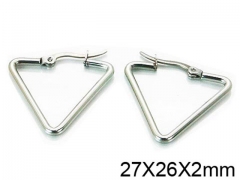 HY Stainless Steel 316L Snap Post Hoop Earrings-HY58E0909HO