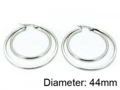HY Stainless Steel 316L Snap Post Hoop Earrings-HY21E0068IL