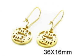 HY Stainless Steel 316L Drops Earrings-HY91E0542NE