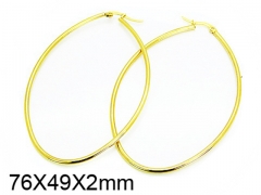 HY Stainless Steel 316L Snap Post Hoop Earrings-HY58E1052JA