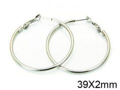HY Stainless Steel 316L Snap Post Hoop Earrings-HY58E0876IL