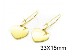 HY Stainless Steel 316L Drops Earrings-HY91E0549NY