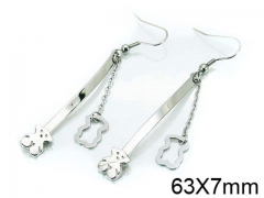 HY Stainless Steel 316L Bear Earrings-HY64E0368HID