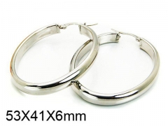 HY Stainless Steel 316L Snap Post Hoop Earrings-HY58E0798MW