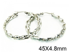 HY Stainless Steel 316L Hollow Hoop Earrings-HY58E0706KR
