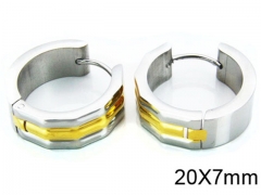 HY Stainless Steel 316L Huggie Hoop Earrings-HY05E1290HIZ