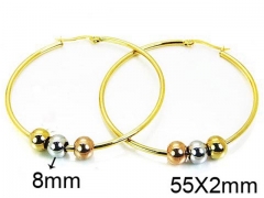 HY Stainless Steel 316L Ball Earrings-HY58E0946KD