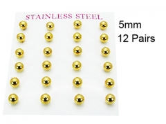 HY Stainless Steel 316L Ball Earrings-HY58E0478HIW