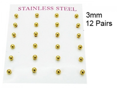 HY Stainless Steel 316L Ball Earrings-HY58E0476HIW
