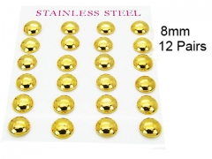 HY Stainless Steel 316L Ball Earrings-HY58E0474HLE